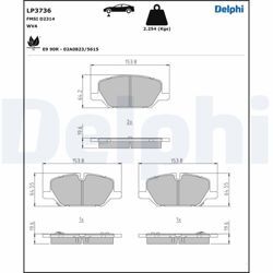 FREN BALATASI INSIGNIA B 1,5 DİZEL ÖN OPEL