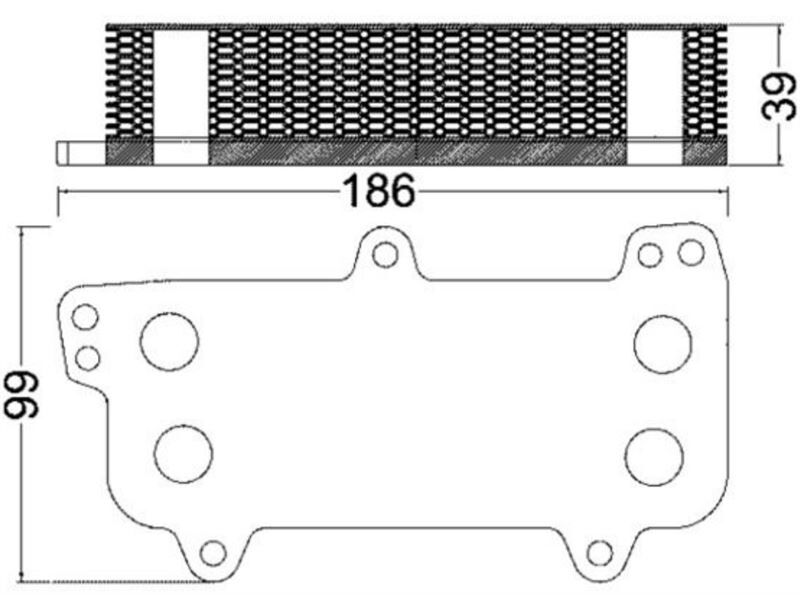 YAĞ SOGUTUCU BNZ BPC AXD AXE BLJ BAC BPE VW TOUAREG TRANSPORTER V 2.5 TDI 2003>2010