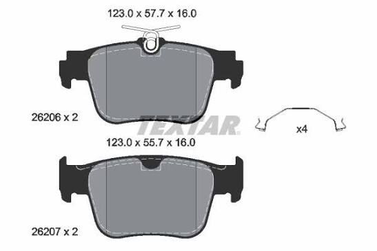 FREN BALATASI ARKA VW GOLF VIII CADDY V OCTAVI LEON CUPRA A3 2020>