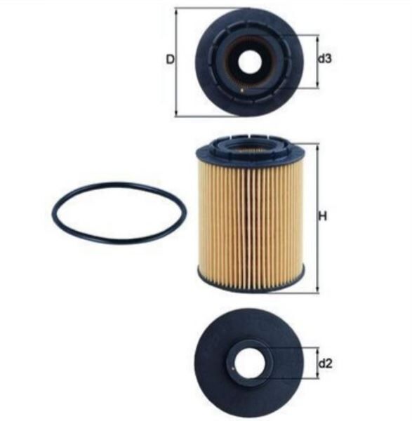 YAĞ FİLTRESİ PASSAT/GOOLF III2,3VR5 - 2,8VR6 VW PASSAT GOLF III 2.8 VR6 1997>