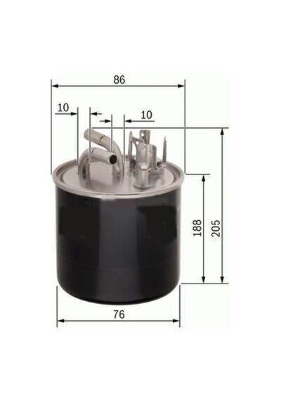 YAKIT FİLTRESİ CDYB CAND BSG BNG BPP ASB VW A6 2.7 3.0 2004>2011