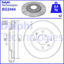 FREN DİSKİ 106-205GTI-206-306 ÖN HAVALI 247mm PEUGEOT