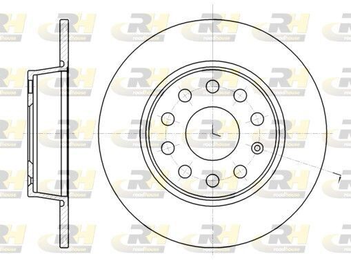FREN DISKI ARKA DF7911 VW GOLF 6-7-8 JETTA CADDY T-ROC-A3-Q2-LEON-OCTAVIA 2008>