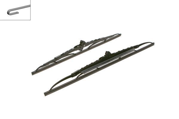 SİLECEK SÜPÜRGESİ ÖN TAKIM TWİN 530×450mm RÜZGARLIKLI VW CADDY-POLO-A3-FELICIA-CIVIC-CLIO-DOBLO