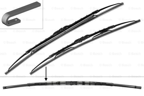 SİLECEK SÜPÜRGESİ ÖN TAKIM SPOYLERLİ 475×475 mm VW POLO 47.50 CM 1995 -2001