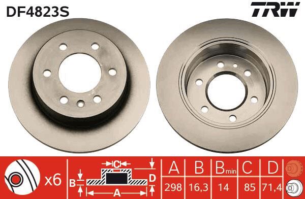 FREN DİSKİ ARKA (298 MM) VW CRAFTER-SPRİNTER 2.5 TDI 2006>2016