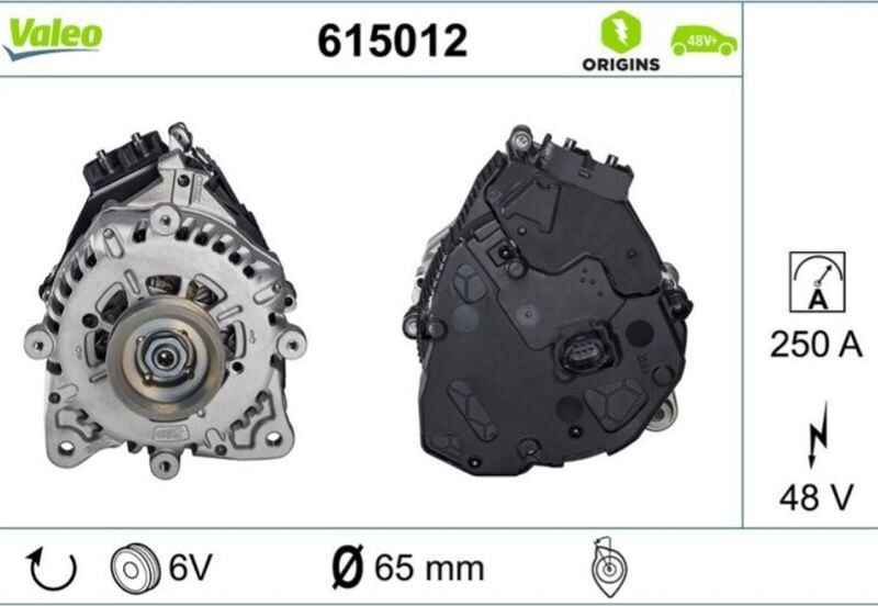 ALTERNATOR GOLF8-PASSAT-TIGUAN-T-ROC 17- (48 VOLT-250 AMPER) VW