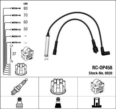 BUJİ KABLO SETİ OPEL CORSA A (C 12 NZ) RC-OP458 OPEL  89-93