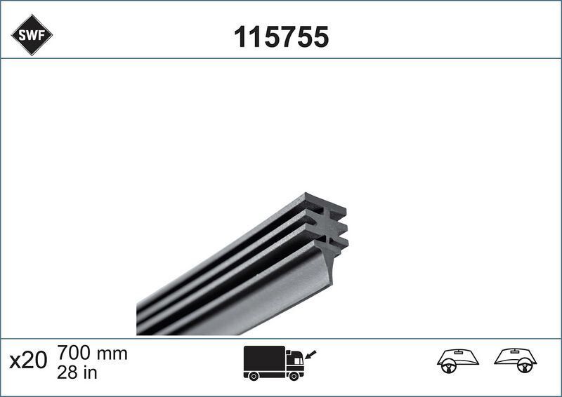 SİLECEK LASTİĞİ  700 MM (20ADET) AVMERCEDES