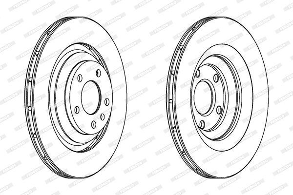FREN DİSKİ ARKA (DF4818S) (TAKIM FIYATI) AUDI A6 QUATTROO 2005>2011