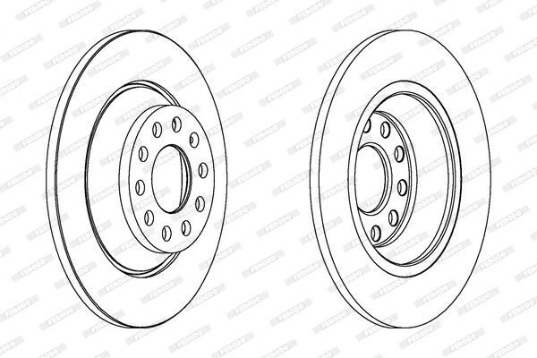 FREN DİSKİ (TAKIM FİYATI)(DF4434)ARKA 302MM AUDI A6  2004 - 2011