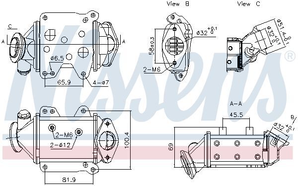EGR SOĞUTUCUSU CORSA E COMBO D 1.3 D (EURO 6) OPEL NISSENS 989457