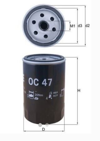 YAĞ FİLTRESİ VW 1,6-1,8 BENZIIN. TUM MOD. A100 VW
