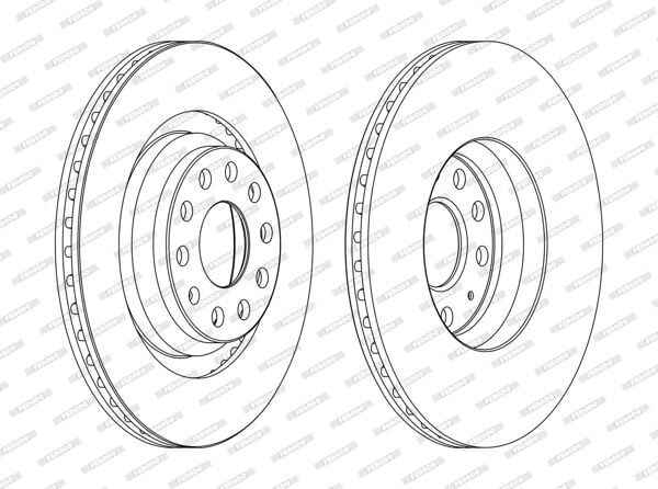 FREN DİSKİ (TAKIM FİYATI) (DF4754)ARKA HAVALI 310MM VW GOLF7- PASSAT A3-LEON 2013