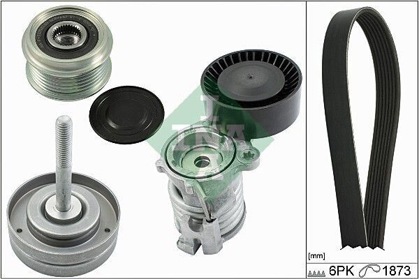 V KAYIŞ GERGİ SETİ 535 0060 10+534 0296 10+532 0500 10+6PK18731.2 12V BME AZQ VW POLO