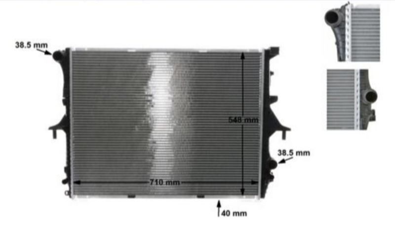 SU RADYATORU 8MK 376 719-004 VW TOUAREG CAYANNE Q7 2003>