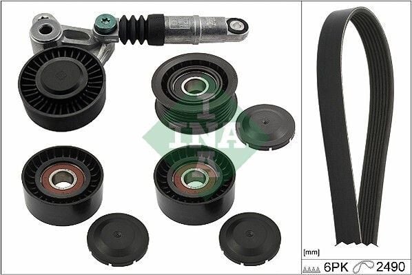 V KAYIŞ GERGİ SETİ 534 0098 10+532 0557 10+532 0160 10+6PK24902.7 3.0 TDİ AUDI A4-A6-Q7