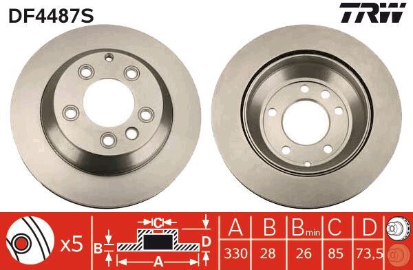 FREN DİSKİ ARKA TAKIM HAVALI 5 DELİK VW TOUAREG-Q7-CAYANNE  02-11