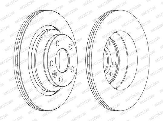 FREN DİSKİ ARKA ( DF4718S)HAVALI (TAKIM FIYATI) VW TOUAREG 2003>2010