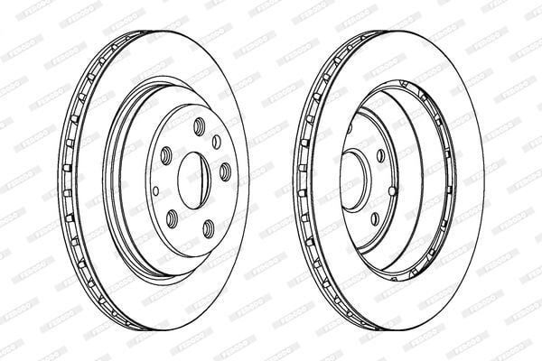 FREN DİSKİ ARKA ( DF4759S) HAVALI  (ADET FIYATI) VW TOUAREG Q7 CAYENNE 2003>2015