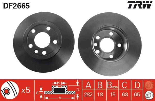 FREN DİSKİ ÖN VW TRANSPORTER IV 1.8 1.9 2.0 2.4 2.5 1990>2003