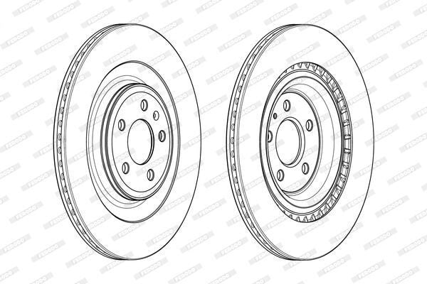 FREN DİSKİ ARKA (DF6343S) HAVALI (TAKIM FIYATI) AUDI A6 A7 A8 QUATTROO  2012>2018
