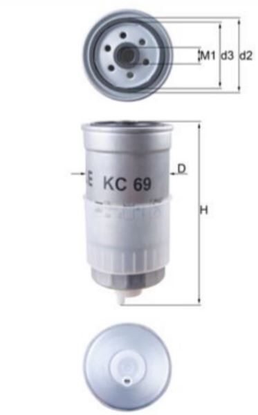 YAKIT FİLTRESİ AHU AHH AFN AVG AFF VW PASSAT S70 S80 V70 A4 A6 1.9 2.5 1996>