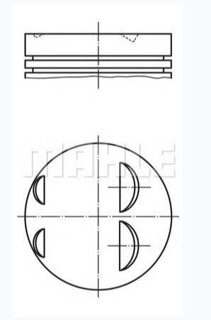 PISTON SEGMAN 84.00 MM (+0.25) M50 B25 TU (083 19 BMW