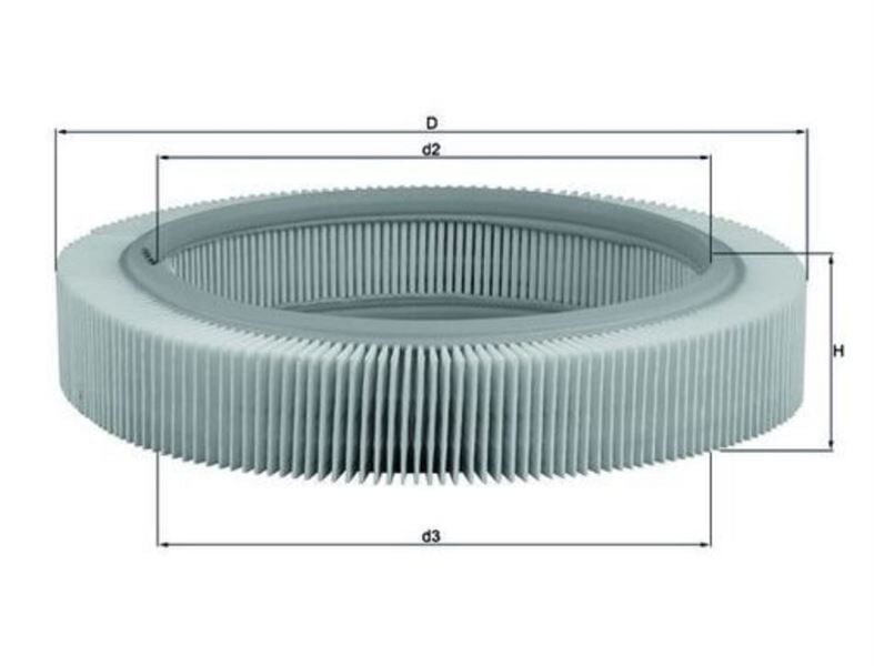 HAVA FİLTRESİ VW GOLF - POLO - DERBY - SCIROCCO - AUDI 50  1974 - 1983