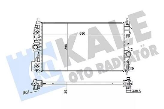 RADYATOR ASTRA.J 1.6 16V A16LET OPEL