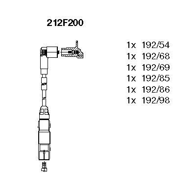 BUJİ KABLOSU 2.8 VR6 AAA-AMY VW GOLF III PASSA SHARAN 1991/2000