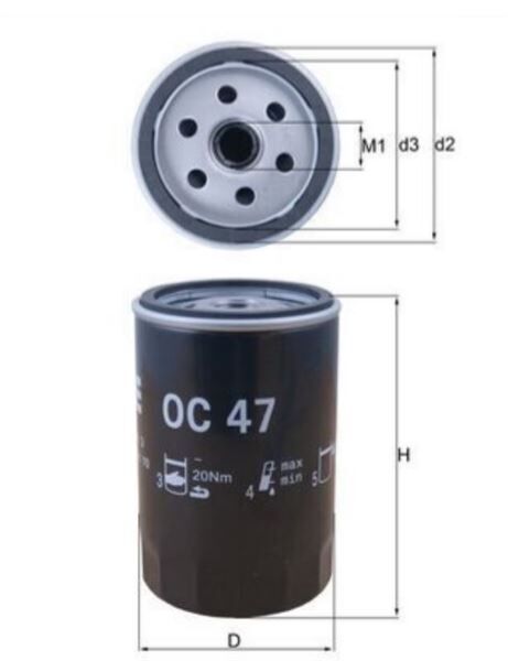 YAĞ FİLTRESİ VW 1,6-1,8 BENZIIN. TUM MOD. A100 VW