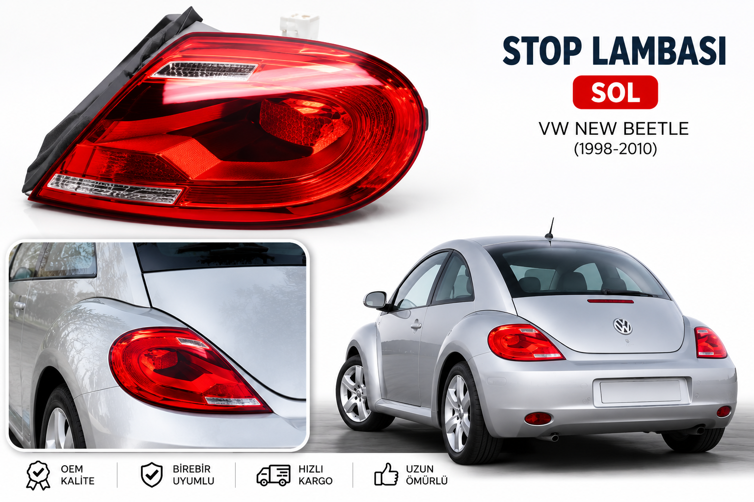STOP LAMBASI SOL VW BEETLE  2012-2016