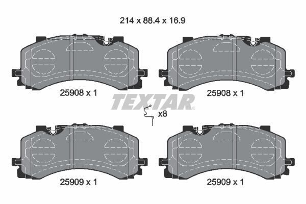 FREN BALATASI ÖN AUDI A6 A7 A8 Q7 Q8 TOUAREG 2016>