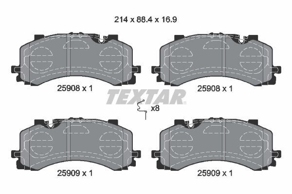 FREN BALATASI ÖN AUDI A6 A7 A8 Q7 Q8 TOUAREG 2016>