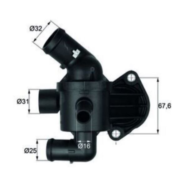 TERMOSTAT CFFA CFFB CFGB CLCA CLCB VW GOLF6 CADDY PASSAT A3 Q3 2,0 TDİ 2009-2011