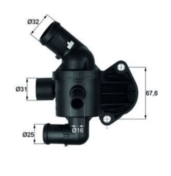 TERMOSTAT CAYA CAYB CAYC CAYE CFHC CLNA CFWA VW GOLF VI POLO PASSAT 1,6 TDI 2009>