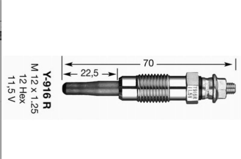 KIZDIRMA BUJİSİ (Y-916R ) W201-W 202-W 124-SPRINTE MERCEDES
