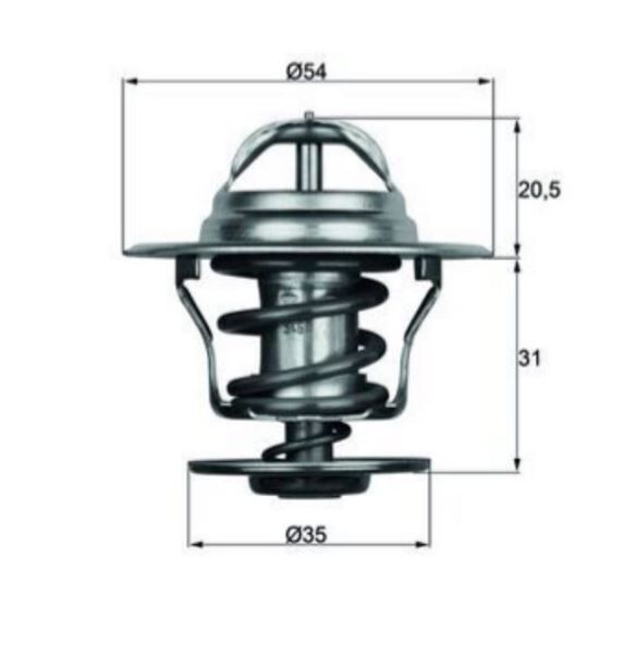 TERMOSTAT 87°C ABL AGR AFN ALH AVF BJB BKC AXB VW CADDY-GOLF IV T5-PASSAT-T4 1,9 TDI 1980>