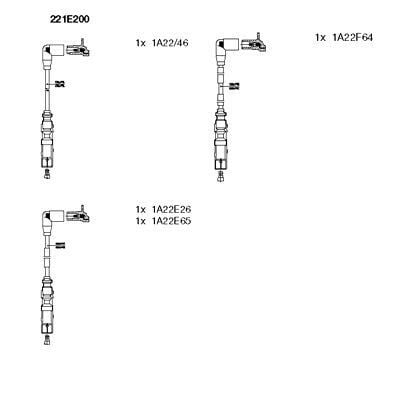 BUJİ KABLOSU  VW PASSAT-A4 ALZ-AHL-ADP-ARM 1.6 1994>2005
