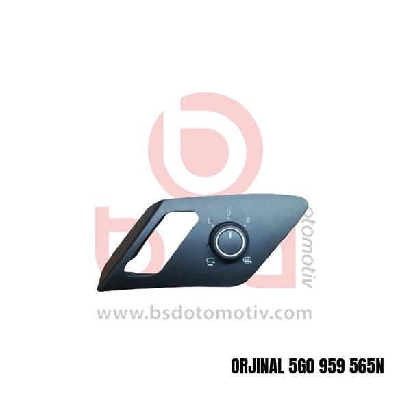 AYNA KUMANDA DÜĞMESİ NİKELAJLI KATLANIR ISITMALI VW GOLF  2012-2020