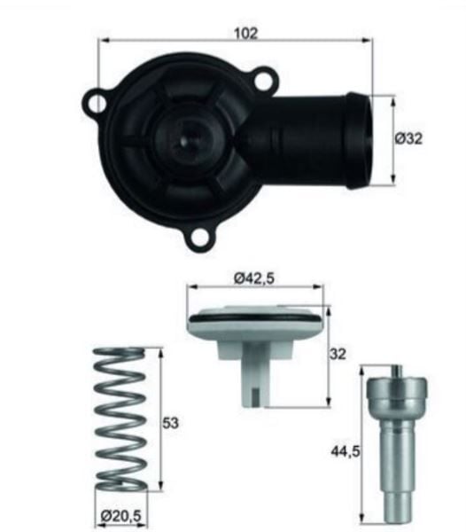 TERMOSTAT 87 °C 1.2BME-BLF VW POLO-GOLF V  05>