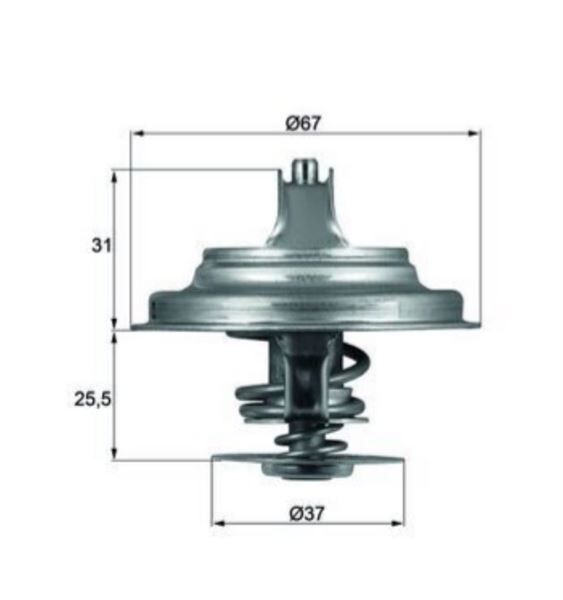 TERMOSTAT BJM BJK ANJ AVR AJA AJT ACV AAB 71 [ºC] VW T4 LT35 CRAFTER 2.4 2.5 TDI 1999-2013