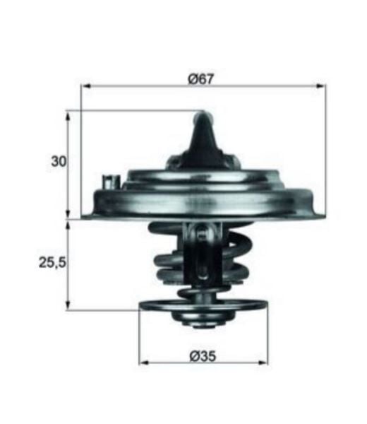 TERMOSTAT 87c2.5 TDI VW T4 -T5 PASSAT 2000-2005