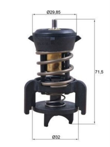 TERMOSTAT CONTALI 85C VW
