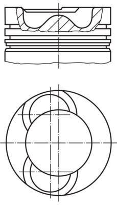 PİSTON SEKMAN (81.0mm) VW BJM/BJL-163PS/136PSCRAFTER81mm 26P