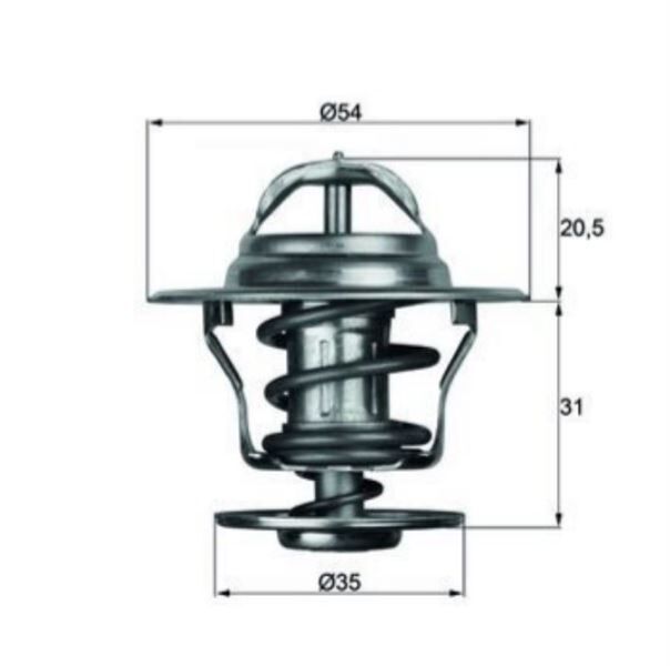 TERMOSTAT 87°C ABL AGR AFN ALH AVF BJB BKC VW CADDY-GOLF IV T5-PASSAT-T4 1,9 TDI 1980>