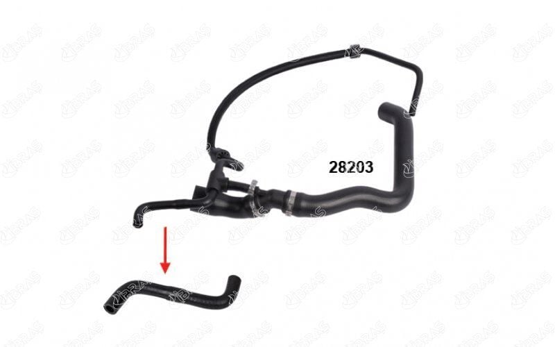 RADYATOR UST HORTUMU AHD APA AGX ANJ BBE BBF AVR VW LT35 2.5 TDI 1997>