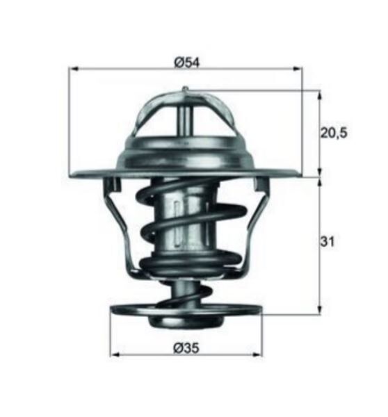 TERMOSTAT 80C ZF ZC ZB YJ VW PASSAT IBIZA TRANSPORTER 1.3-1.5 1976>