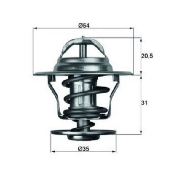 TERMOSTAT 87C VW GOLF IBIZA JETTA  1990>